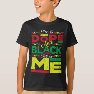 T-shirt Est Drogue Et Noire Elle Est Moi Histoire Noire Me