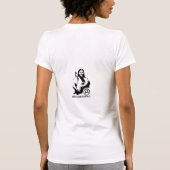 T-shirt est feminist1, ceci à ce qu'un FÉMINISTE ressemble (Dos)