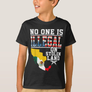 T-shirt Est illégal sur une terre volée aux Amérindiens