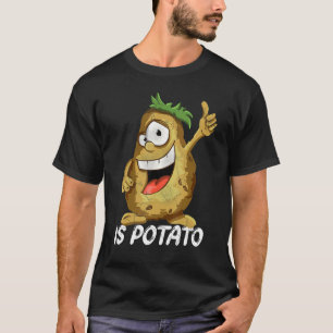 T-shirt Est La Pomme De Terre À La Télévision Comme Vu À L