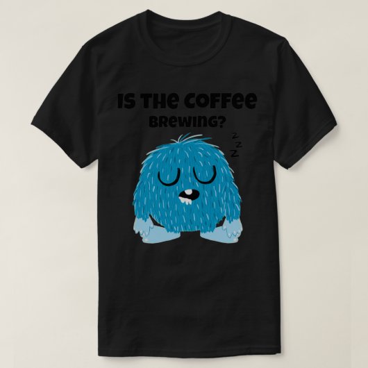 T-shirt est le café brassant (Design devant)