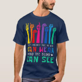 T-shirt Est Le Langage Que Les Sourds Peuvent Entendre Un  (Devant)