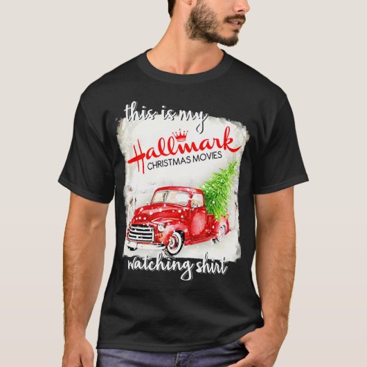 T-shirt est ma chemise de veille de Noël Hallmark (Devant)