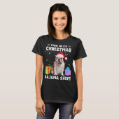 T-shirt Est Mon Noël Français Chien Chien Chien Pyjama Chi (Devant entier)