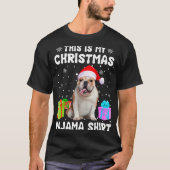 T-shirt Est Mon Noël Français Chien Chien Chien Pyjama Chi (Devant)