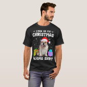 T-shirt Est Mon Noël Français Chien Chien Chien Pyjama Chi (Devant entier)