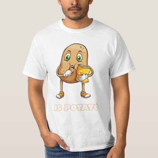 T-shirt est pomme de terre (Devant)