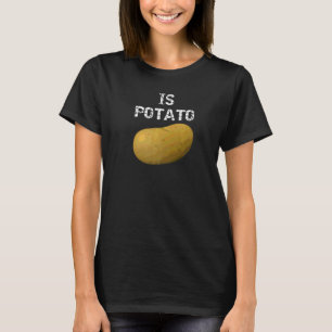 T-shirt Est Pomme De Terre Comme On Le Voit À La Télévisio