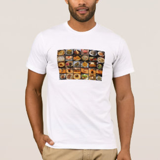 T-shirt Est rencontre l'est : Collage 2 de nourriture