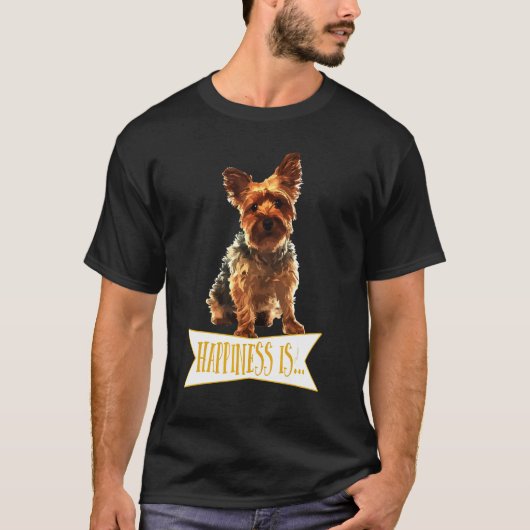 T-shirt Est Yorkie Yorkshire Terrier (Devant)