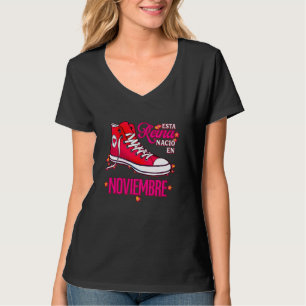 T-shirt Esta Reina Nació En Noviembre Regalos Para Mujer C