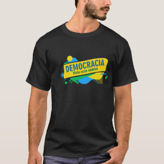 T-shirt Estampa brasil democracia