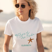 T-shirt Estarfish de plage mère mariage de la mariée