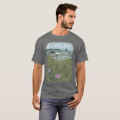 T-shirt Estero Bay Central California Illustration Beach T (Devant entier)