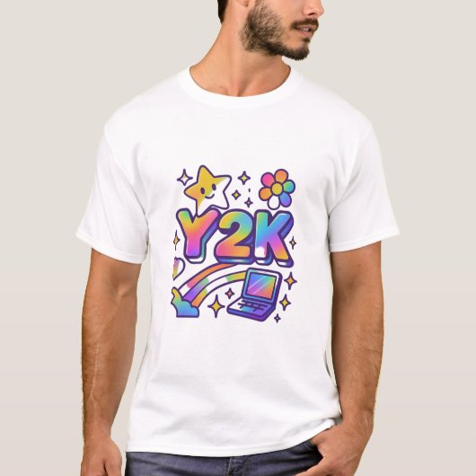 T-shirt Esthétique arc-en-ciel Y2K | Design d'art pop rétr (Devant)