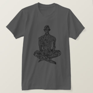 T-shirt Esthétique ascétique (charbon de bois avec le