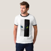 T-Shirt esthétique Chat Fendu (Devant entier)