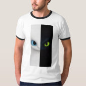 T-Shirt esthétique Chat Fendu (Devant)
