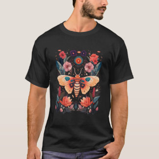 T-shirt Esthétique Cottagecore Papillon de Lune Céleste Lu