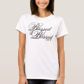 T-shirt esthétique d'affirmation "Béni & Comblé" (Devant)