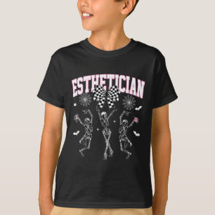 T-shirt Esthétique Dansant Skeleton Halloween Bow Skin The