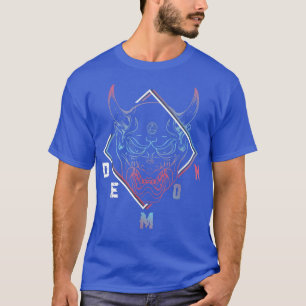 T-shirt Esthétique de démon japonais Masque de samouraï On