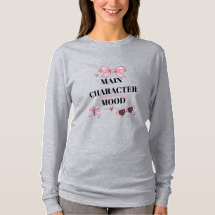 T-shirt esthétique de l'humeur du personnage princ