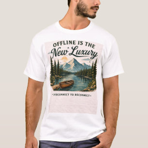 T-Shirt Ésthétique de Luxe Hors Ligne sur la Natur