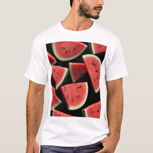T-shirt Esthétique de tranche de pastèque (Devant)