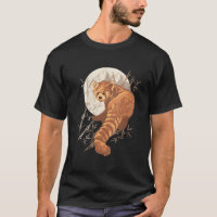 Esthétique du Panda Roux avec des Bambous