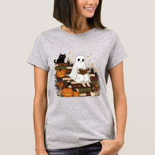 T-shirt Esthétique fantôme de livre confortable pour Hallo