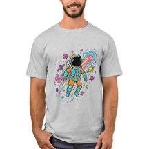 T-Shirt esthétique Galaxie Univers Cosmique Étoile