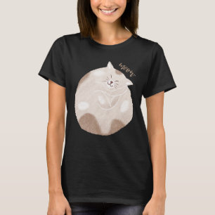 T-shirt Esthétique HYGGE CHAT Confortable Femme au foyer