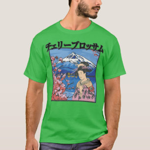 T-shirt Esthétique japonaise - Sakura Girl - Fleur de ceri
