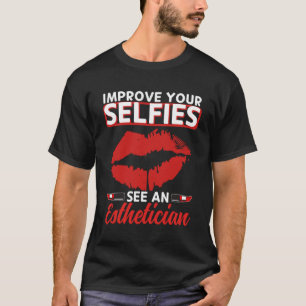 T-shirt Esthétique Selfies Lèvres Esthétique Beauticier Co