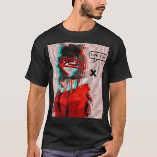 T-shirt Esthétique Vaporwave Japonais Futurisme Anime Retr