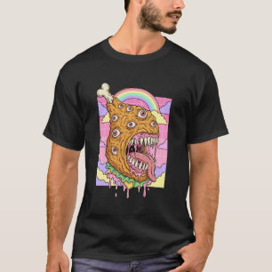 T-shirt esthétique Weirdcore Kawaii yeux de poulet frit