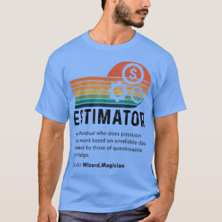 T-shirt Estimateur Définition Drôle Devis Titres de travai