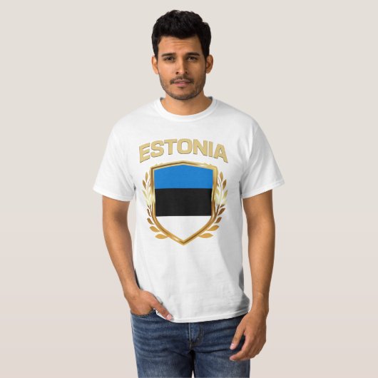 T-shirt Estonie - Bouclier indicateur (Devant entier)