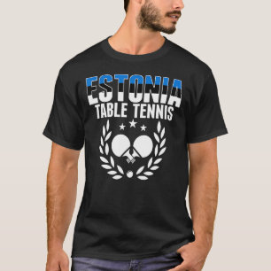 T-shirt Estonie Tennis de table Estonian Ping Pong Soutien