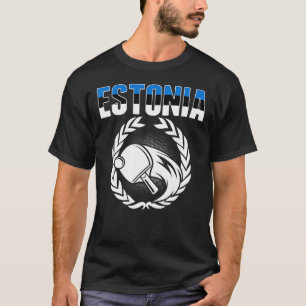 T-shirt Estonie Tennis de table Estonian Ping Pong Soutien