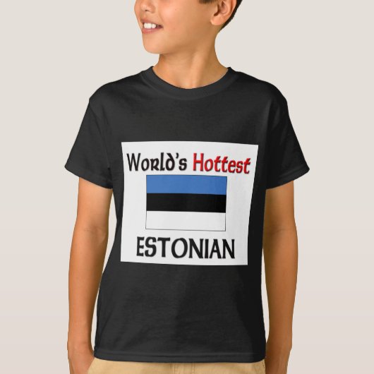 T-shirt Estonien le plus chaud du monde (Devant)
