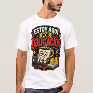 T-shirt Estoy aquí por obligación
