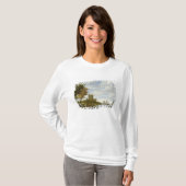 T-shirt Estuaire de rivière avec un château (Devant entier)