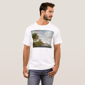 T-shirt Estuaire de rivière avec un château (Devant entier)