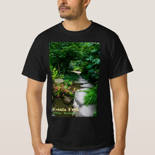 T-shirt Estufa Fria de Lisboa. Serre luxuriante de Lisbonn (Devant)