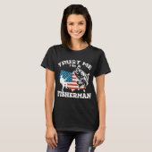 T-shirt Esturgeon blanc de Noël (Devant entier)