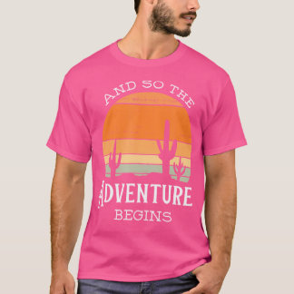 T-shirt Et ainsi commence l'aventure Bachelorette Randonné