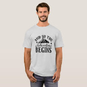 T-shirt et ainsi l'aventure commence (Devant entier)