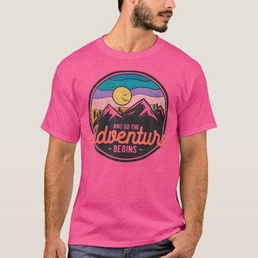 T-shirt Et Ainsi L'Aventure Commence L'Aventure - Randonné (Devant)